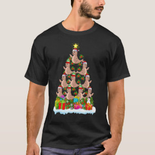 Sea Lion Xmas Tree Lighting Santa Sea Lion Christm T-Shirt