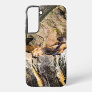 Sea Lions Laying On The Rocks Samsung Galaxy Case