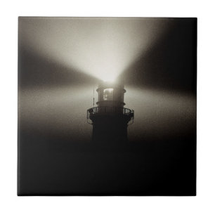 Sea Mist Galleyhead Lighthouse West Cork Ireland Ceramic Tile