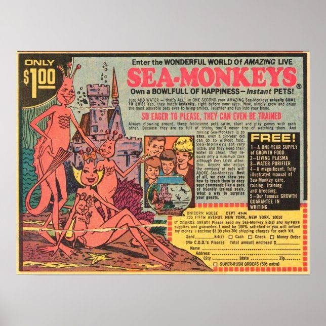 Sea Monkeys only 1 Poster (Front)