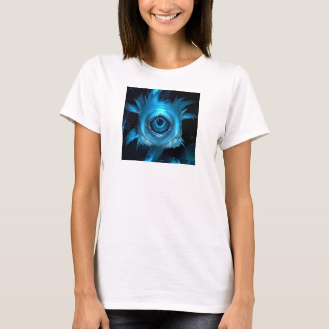 Sea Monster Cyclops T-Shirt by Juan Cabana (Front)