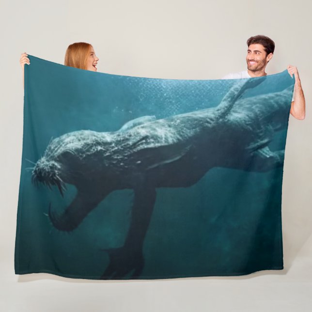 SEA MONSTER FLEECE BLANKET (In Situ)