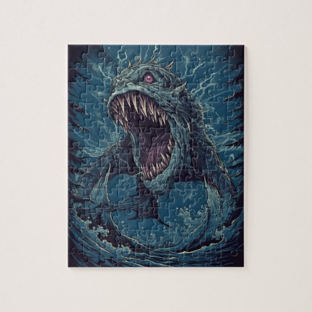 Sea Monster Jigsaw Puzzle (Vertical)