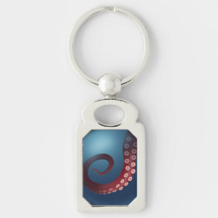 Sea Monster Octopus Arm Tentacle Suckers Nautical Key Ring