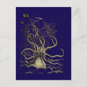 Sea Monster Postcard