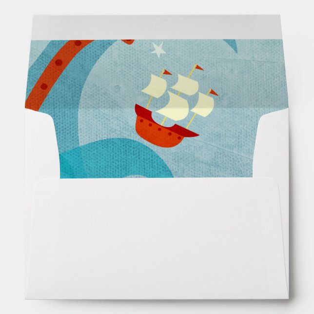Sea Monster Sailing Envelope (Back (Bottom))