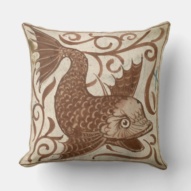 Sea Monster (w/c on paper) Cushion (Front)