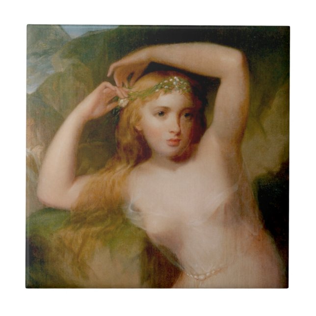 Sea Nymph (by Thomas Sully) Ceramic Tile (Front)