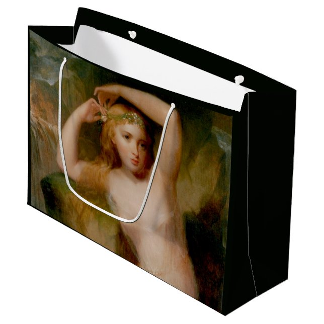 Sea Nymph (by Thomas Sully) Large Gift Bag (Front Angled)