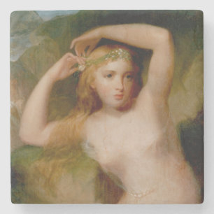 Sea Nymph (by Thomas Sully) Stone Coaster