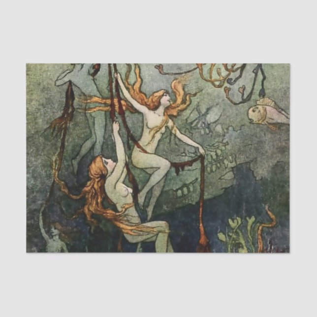 “Sea Nymphs” by Warwick Goble Tissue Paper (Front)