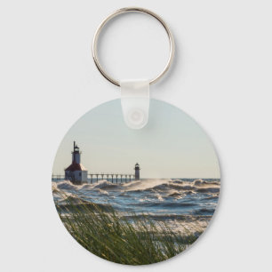Sea Oats And St Joseph Key Ring
