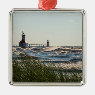 Sea Oats And St Joseph Metal Ornament