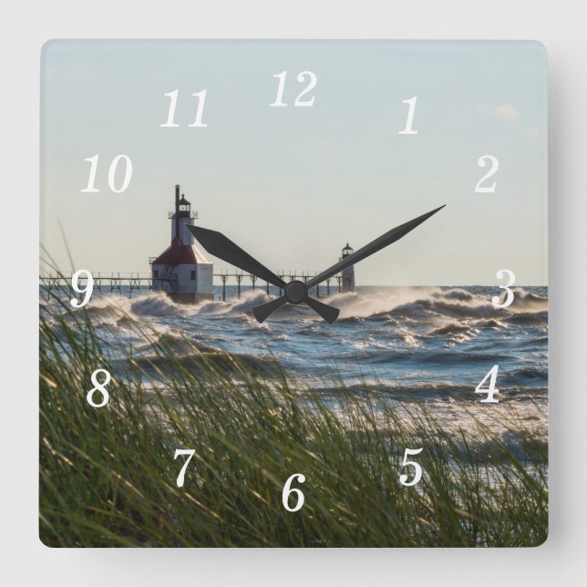 Sea Oats And St Joseph Wall Clock (Front)