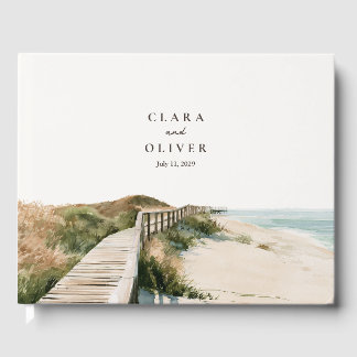 Sea Oats Dune Crossing Outer Banks Coast Wedding  Guest Book