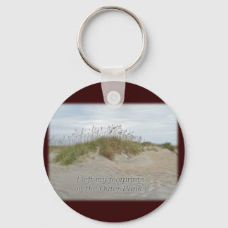 Sea Oats on Sand Dune Outer Banks NC Key Ring