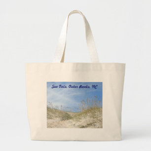 Sea Oats Outer Banks NC Series Large Tote Bag