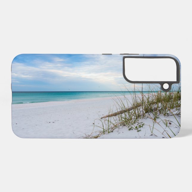 Sea Oats White Sand Beach Morning Samsung Case  (Back Horizontal)