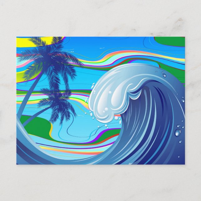 Sea Ocean big Wave Water postcard (Front)