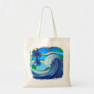 Sea Ocean big Wave Water tote bag