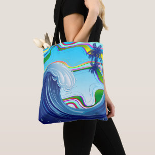 Sea Ocean big Wave Water  Tote Bag