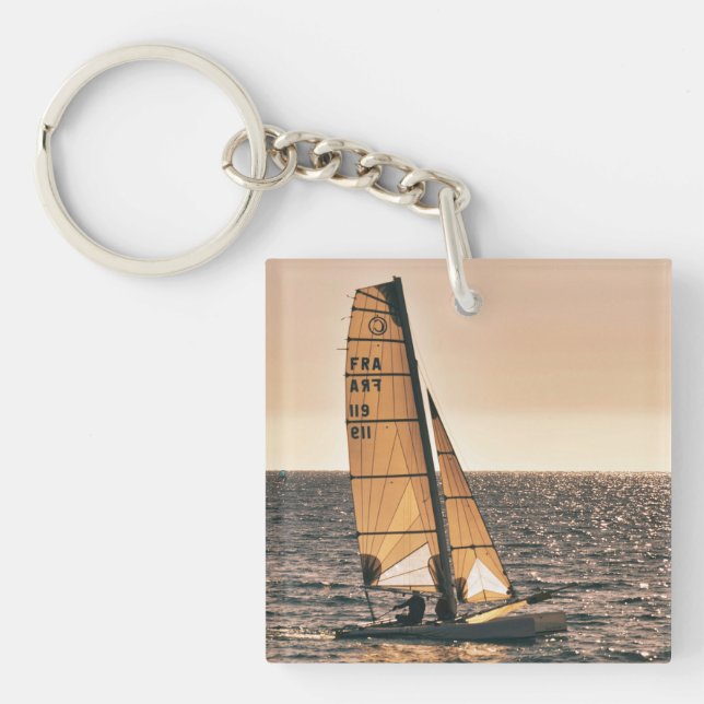 Sea, Ocean, Nature Key Ring (Front)