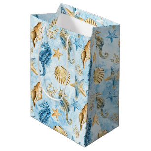 Sea & ocean pattern medium gift bag