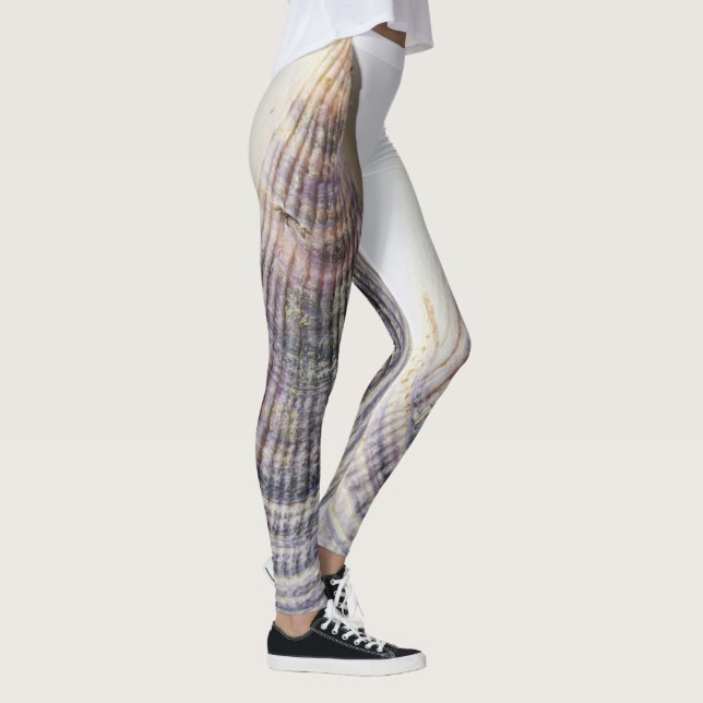 Sea Ocean Shell texture structure details Leggings (Right)