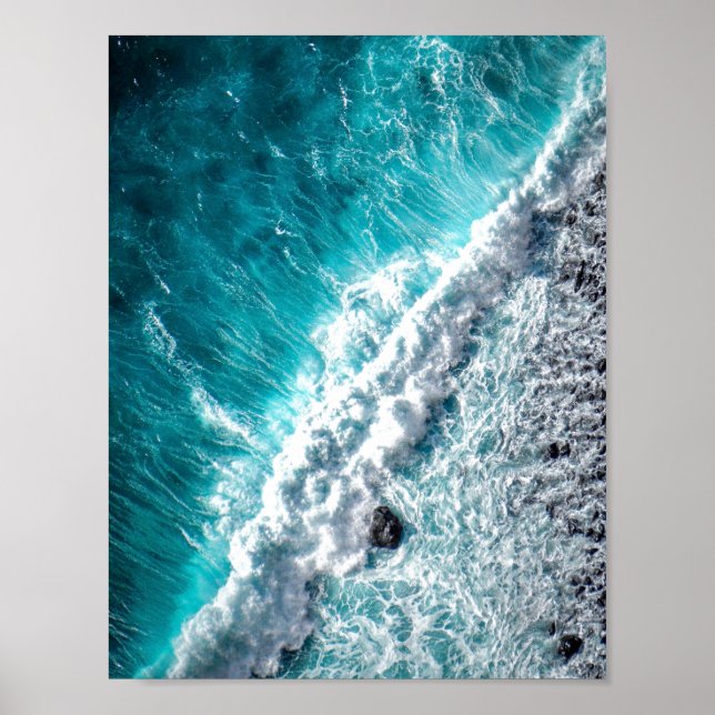 SEA OCEAN WAVE PHOTOGRAPHIC POSTER (Front)
