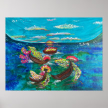 Sea of Blossom - Om Canvas Painting