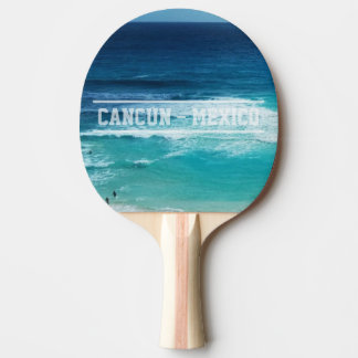 Sea of Cancun Mexico Ping Pong Paddle