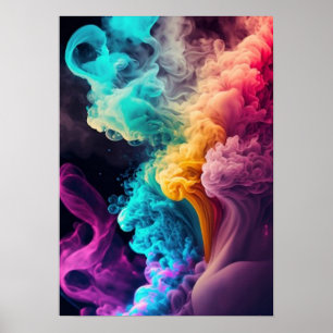 Sea of Colourful Smoke  Poster