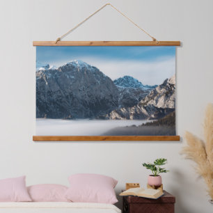 Sea of fog and snowy mountains hanging tapestry