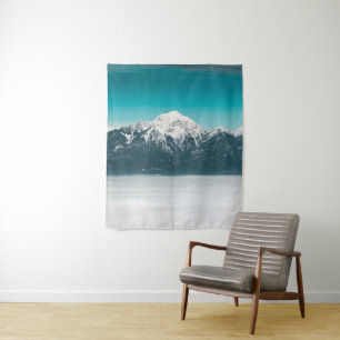 Sea of fog beneath the mountain tapestry