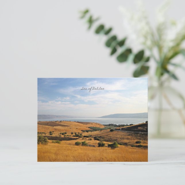 Sea of Galilee Holiday Postcard (Standing Front)