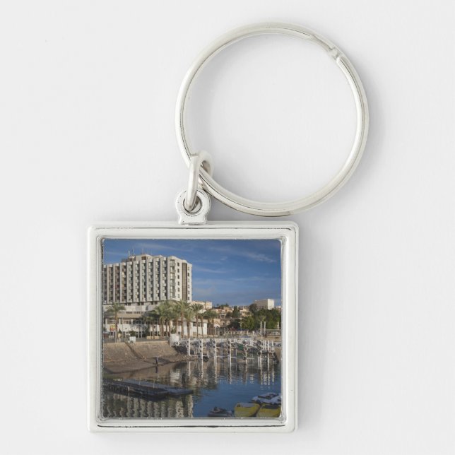 Sea of Galilee-Lake Tiberias waterfront, dawn Key Ring (Front)