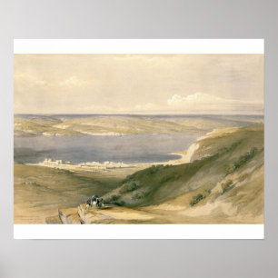 Sea of Galilee or Genezareth, looking toward Bash Poster
