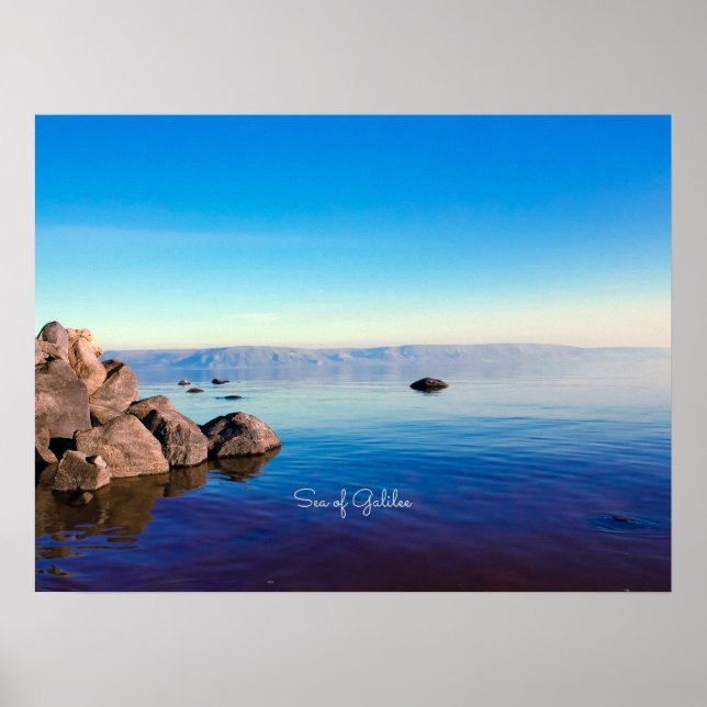 Sea of Galilee, picturesque photo, Poster (Front)