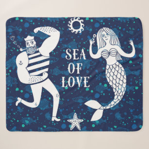 Sea Of Love Poster Sherpa Blanket