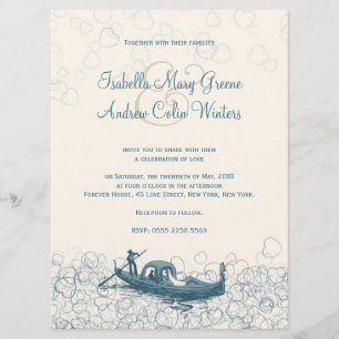Sea of Love Wedding Invitation