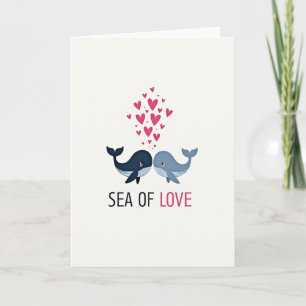 Sea Of Love Whale Card
