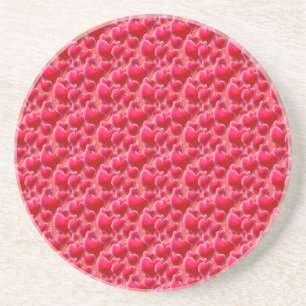 Sea of Pink Hearts Coaster