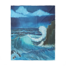 "Sea of Power" Fleece Blanket design.