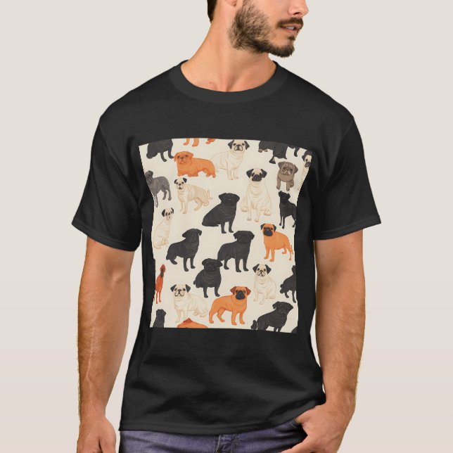 Sea of Pugs T-Shirt (Front)