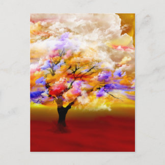 Sea of roses by Lenny clouds surreal Postcard