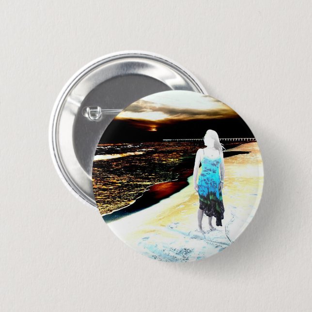 Sea of Rubies 6 Cm Round Badge (Front & Back)