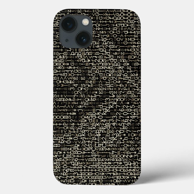 Sea of Sepia Digital Tech Abstract Case-Mate iPhone Case (Back)