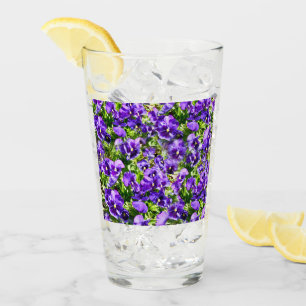Sea of Serenity: The Beautiful Purple Pansy Field Glass