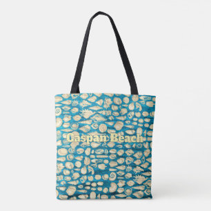 Sea of Shells -Blue Sea Personalised Tote Bag