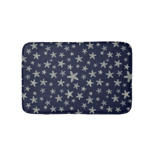 Sea Of Starfish Pattern Bath Mat